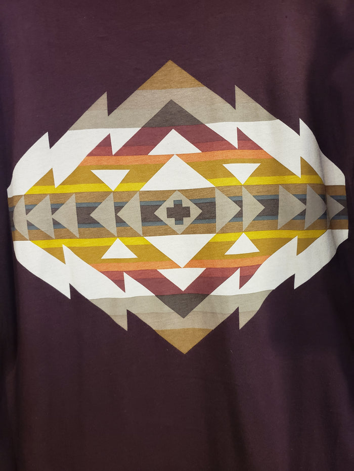 Pendleton Solstice Canyon Graphic Tee in Oxblood/ Multi