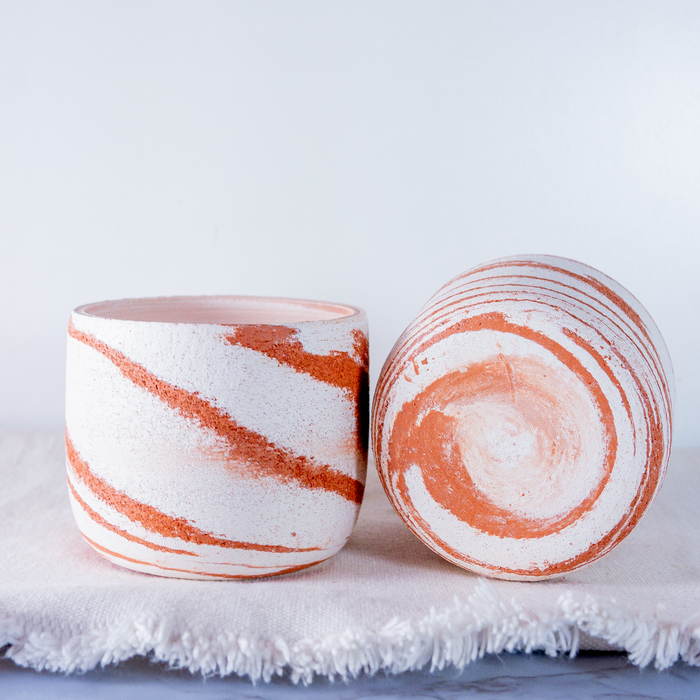 PLANT + VESSEL - WHITE TIGER PLANTER DUO