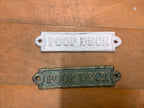Poop deck plaque
