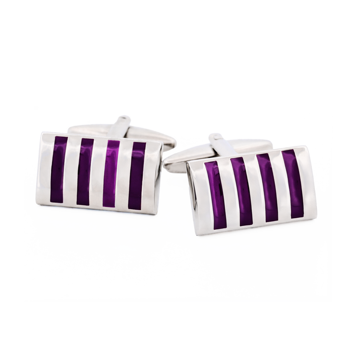 Purple Enamel Cufflinks
