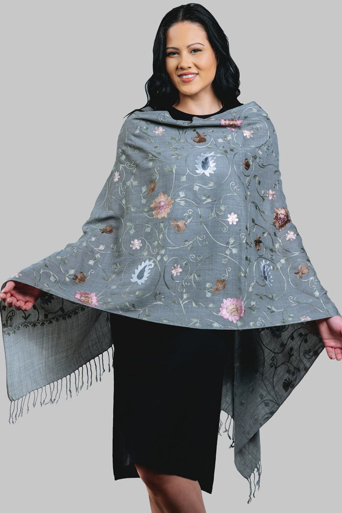 Rajika Embroidered Shawl