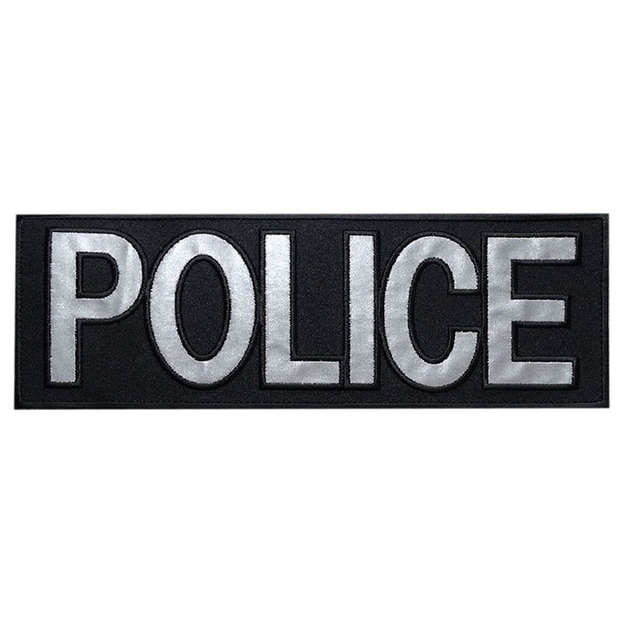 Reflective Police Back Panel Large Patch