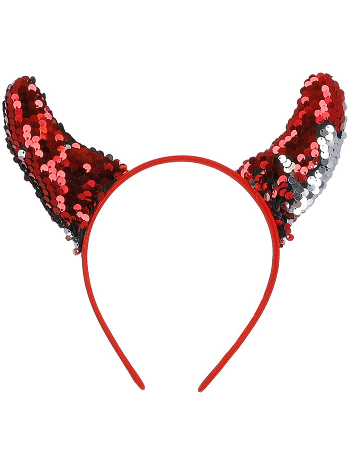 Reversible Sequin Devil Horns