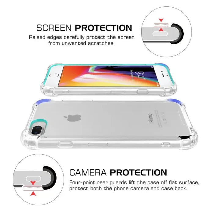 the back of a white iphone case with a screen protector