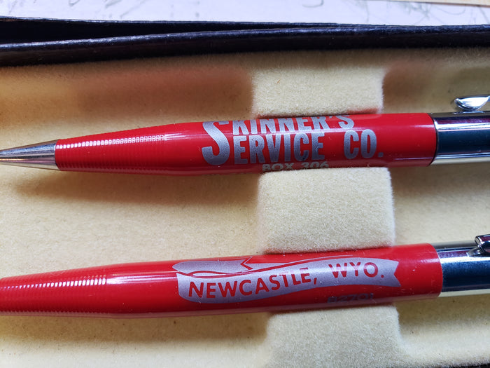 Skinner Service Co. of Newcastle WY pen & Pencil set