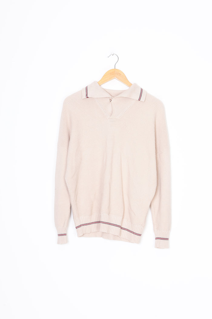 Still Here Womens Beige Jumper Size M