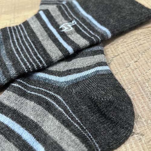 Striped Azul Alpaca Socks