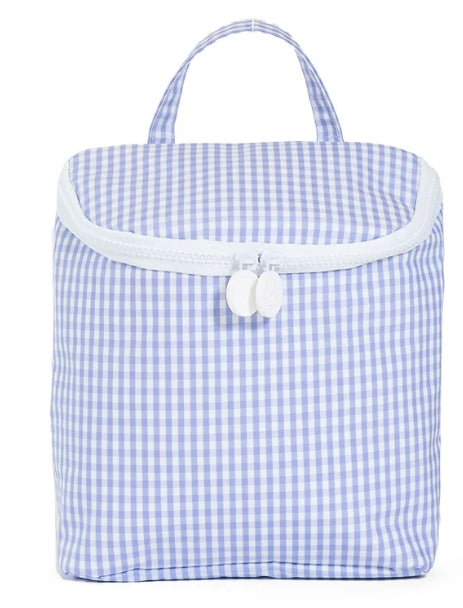 Take Away Lunch Bag- Gingham Lilac- PRE ORDER