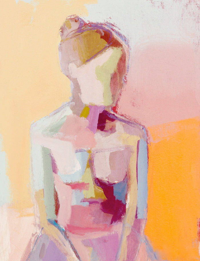 Tangerine Gaze painting Teil Duncan - Christenberry Collection