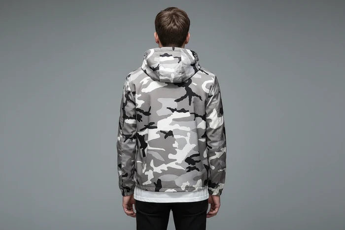 The Autumnal Camouflage Unisex Hooded Jacket