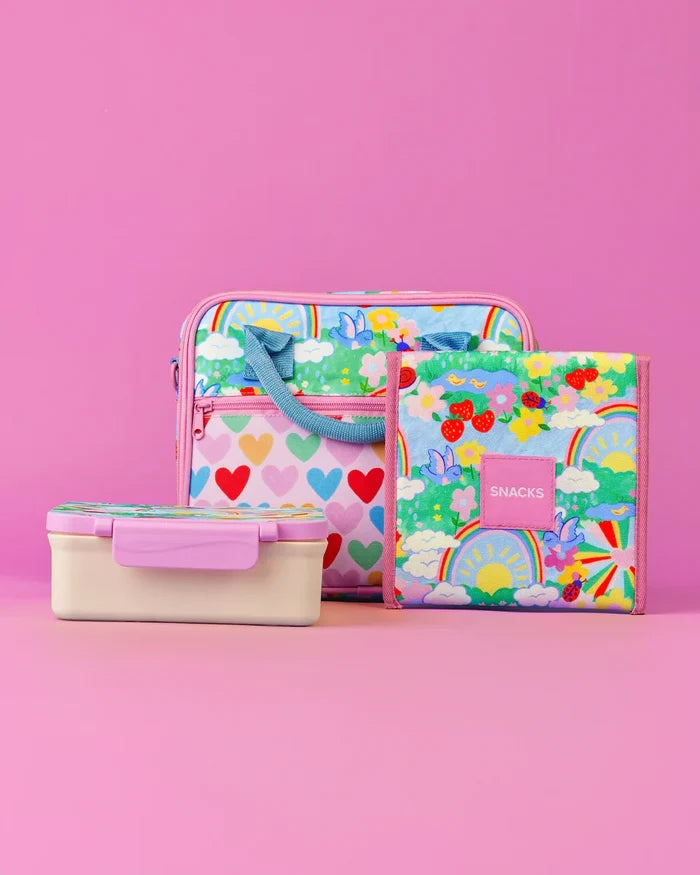 The Somewhere Co Reusable Snack Bag - Rainbow Garden