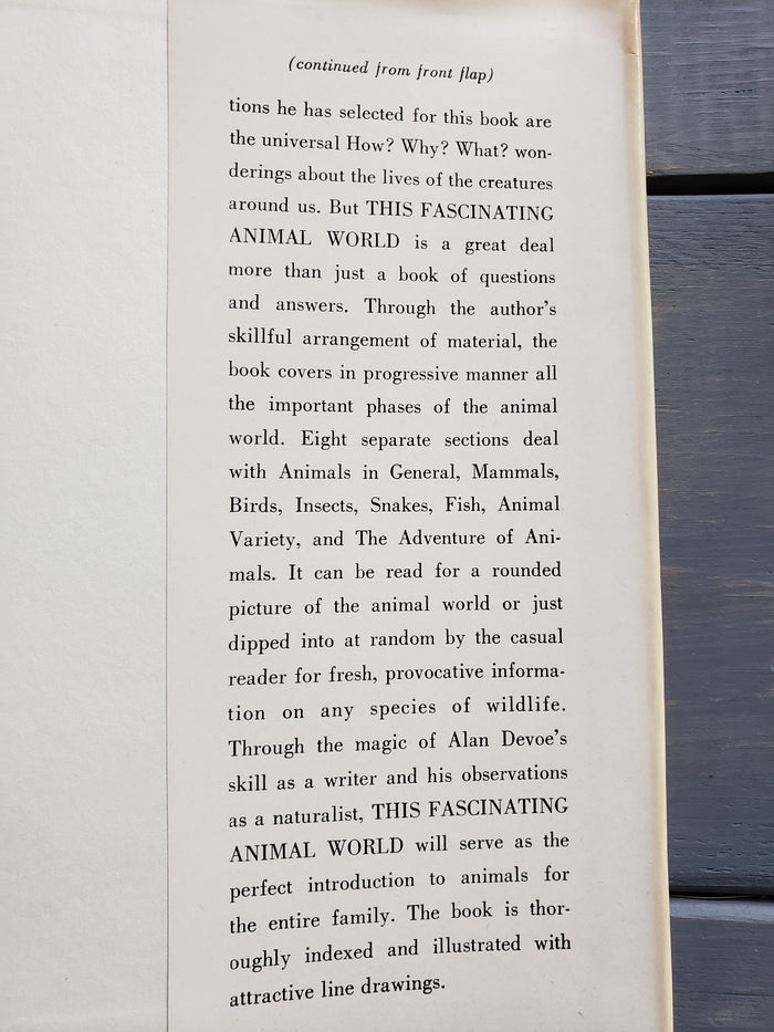 This Fascinating Animal World by Alan DeVoe (1959)