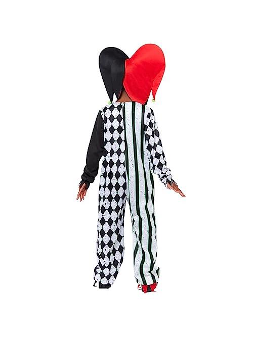 Two Faced Jester Clown Costume