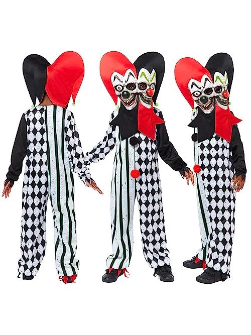 Two Faced Jester Clown Costume