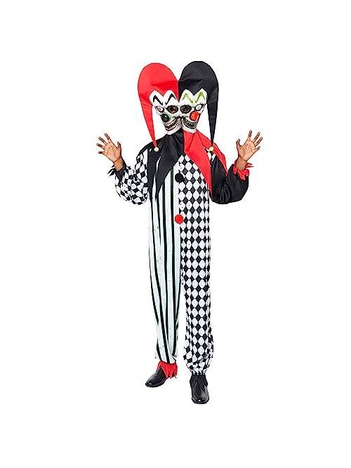 Two Faced Jester Clown Costume