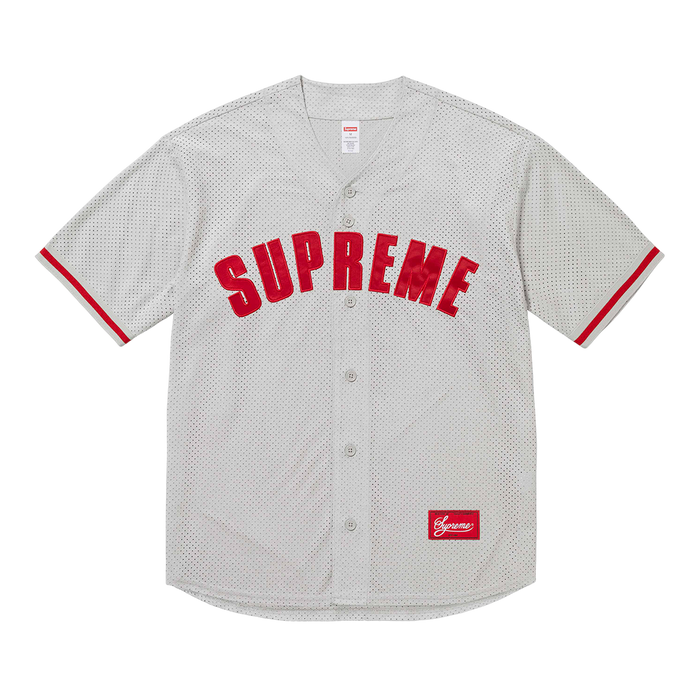 Ultrasuede Mesh Baseball Jersey Grey