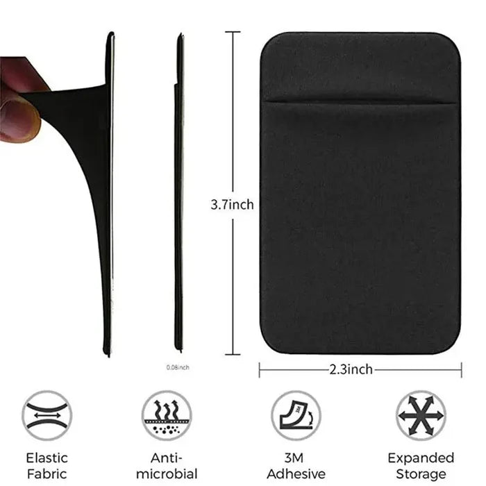 a hand holding a black case with a white background