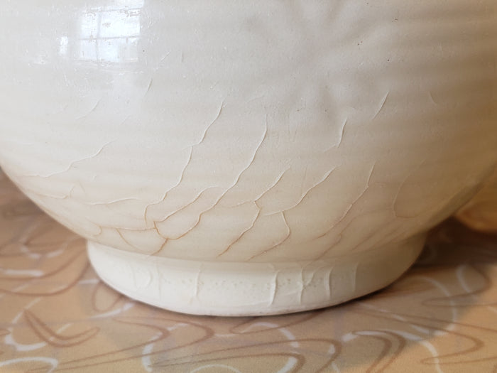 White Vintage Cream and Sugar Bowl set
