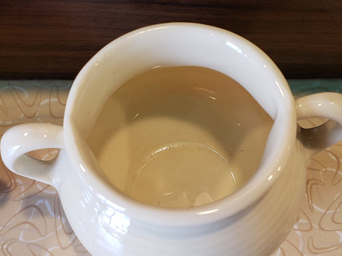 White Vintage Cream and Sugar Bowl set